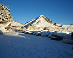 合歡山雪線下移  積雪30公分