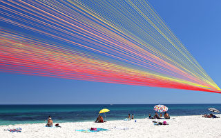 組圖：澳洲珀斯海灘藝術造型展