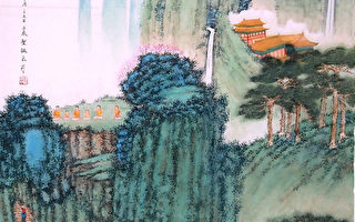 中華傳統畫家章翠英畫作。（作者提供）