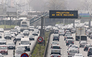法国大巴黎区解空污 实施车辆单双号限行