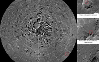 宇航局發佈巨幅月球地圖 北極一覽無遺