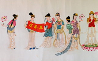 中華傳統畫家章翠英作品。 （作者提供）