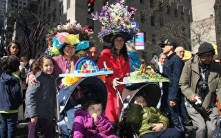复活节游行 盛装帽子添彩