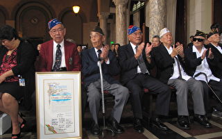 亞太傳統月 洛杉磯表彰日裔二戰老兵
