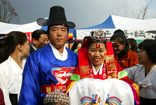 朝鮮族一對新人在舉行婚禮。（圖/Getty Images）