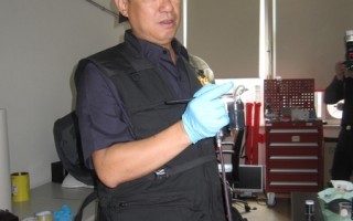 竹市警研發「新式指紋粉末噴槍」 採證更精準