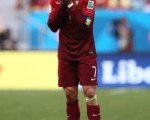 世界足坛排名第二、身价过亿的巨星C罗，在第20届世界杯小组赛葡萄牙出局后，凄然泪下。(Adam Pretty/Getty Images)