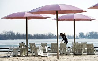 多伦多沙滩撑巨伞  昂贵花费惹争议