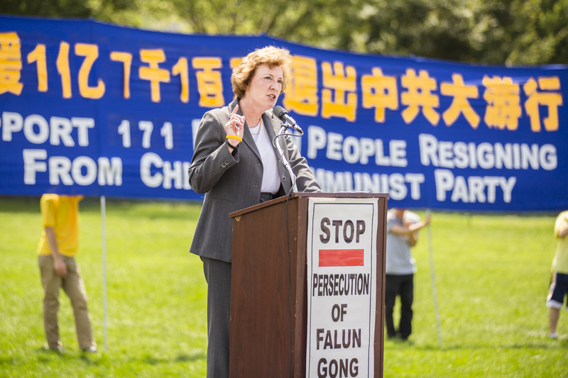 國防論壇基金會(Defense Forum Foundation)主席蘇珊娜.肖爾特(Suzanne Scholte)。(愛德華/大紀元)