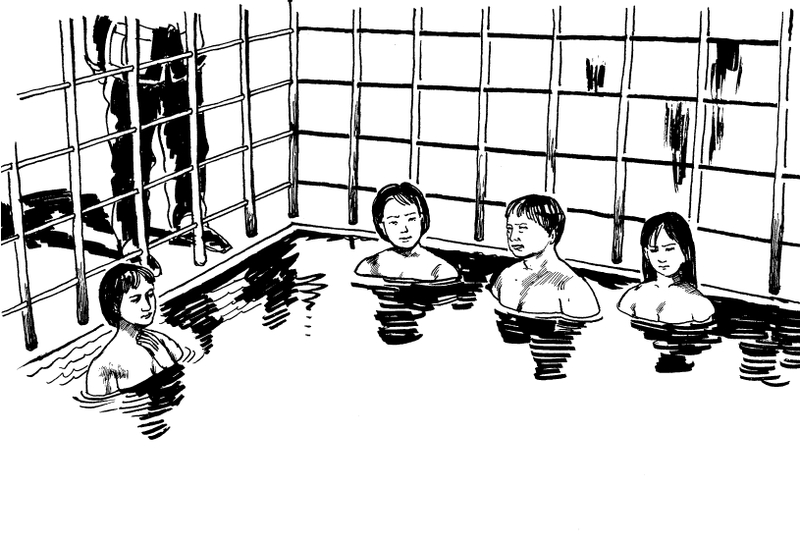 酷刑示意:水牢(明慧網)