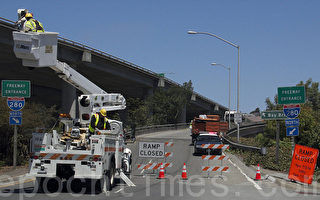 劳工节长周末 旧金山北向280高速再关闭