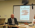 伊森‧葛特曼（Ethan Gutmann）揭露中共活摘人体器官的新书《屠杀》英文版8月12日正式公开发售。他当天参加华府智库－－美国国家民主基金会（NED）的一个新书发布讨论会时表示，中共军方早期强摘维吾尔人、新疆人士的器官，中共在1999年实施对法轮功的迫害政策后，大规模的强摘法轮功学员器官。（李辰／大纪元）