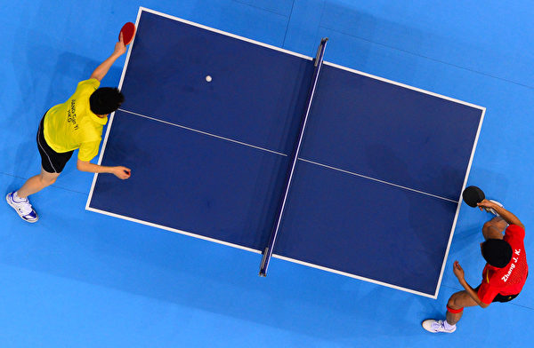 打乒乓球有助於心血管健康。(SAEED KHAN/AFP)
