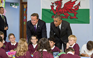 奥巴马造访 威尔士小学生：他卖冰激凌