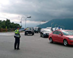 北上車流增  蘇花公路零星落石