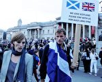 伦敦人集会呼吁苏格兰留在英国