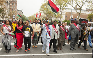 组图：第45届纽约非裔美国人日大游行