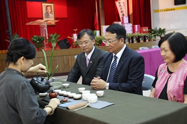 茶席展。(謝月琴/大紀元) 茶席展。(謝月琴/大紀元)