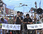 2014年10月6日，香港市民仍留守旺角，堅持抗爭到最後一刻。（余鋼／大紀元）