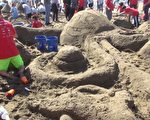 海洋沙灘舉行小學生沙雕賽