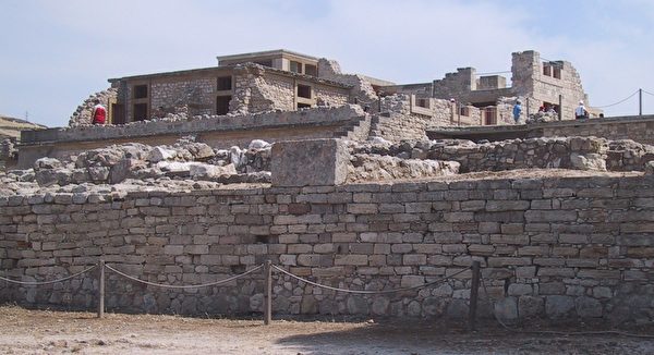 克诺索斯(Knossos)遗址。(维基百科公共领域) 克诺索斯(Knossos)遗址。(维基百科公共领域)