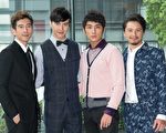 (左起)四位男主角修杰楷、谢佳见、李运庆与Duncan一起亮相。(三立提供)