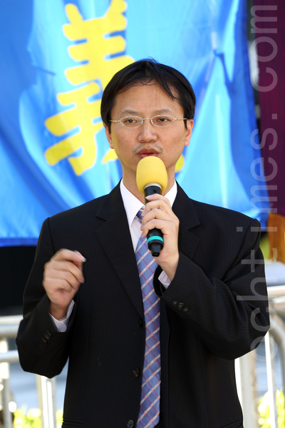 國際器官移植關懷協會副理事長黃士維。(潘在殊/大紀元) 國際器官移植關懷協會副理事長黃士維。(潘在殊/大紀元)