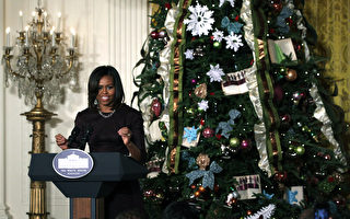 组图：白宫变身儿童冬季仙境迎接圣诞节