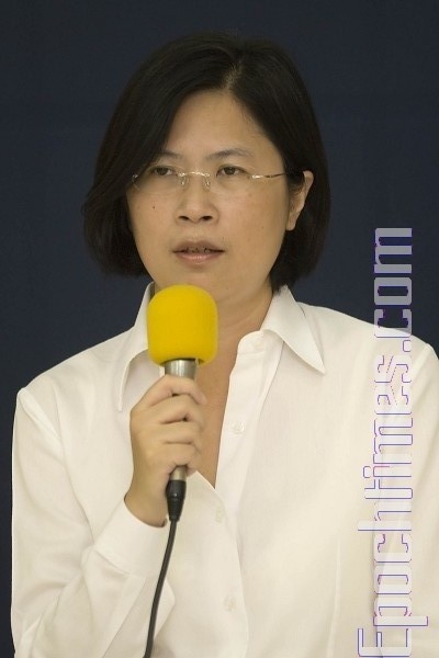 臺灣法輪功人權律師團發言人朱婉琪。(王仁駿/大紀元) 臺灣法輪功人權律師團發言人朱婉琪。(王仁駿/大紀元)