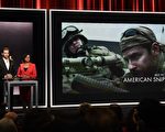 奥斯卡最佳影片入围者《美国狙击手》。（MARK RALSTON/AFP/Getty Images）