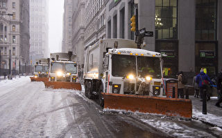 图文直播：美东暴雪 纽约降雪低于预期 地铁渐恢复