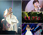 (左起)蔡依林、林俊傑、韓團VIXX、日本音凖美聲歌姬May J。(KKBOX/大紀元合成)