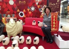 喜气“羊羊” 购物民众感受中国新年