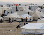 敘利亞內戰至今，有480萬人物資奇缺，幾乎是2013年的兩倍。圖為聯合國設置難民營。（AFP）