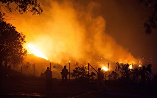 组图：大火胁世界遗产 智利宣布紧急状态