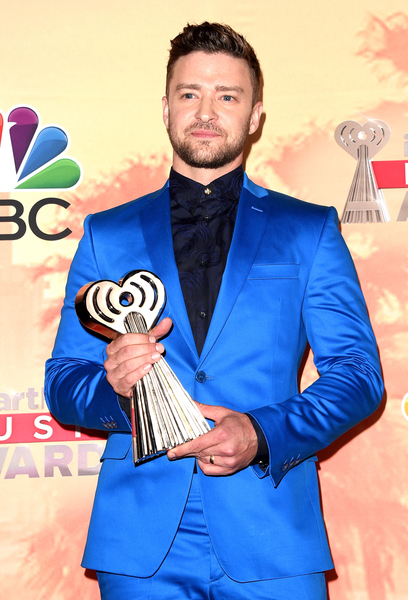 賈斯汀(Justin Timberlake)獲頒iHeartRadio創新獎殊榮。(Jason Merritt/Getty Images) 賈斯汀(Justin Timberlake)獲頒iHeartRadio創新獎殊榮。(Jason Merritt/Getty Images)