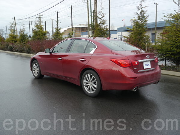 車評 新動向15 Infiniti Q50 3 7 汽車測試 大紀元