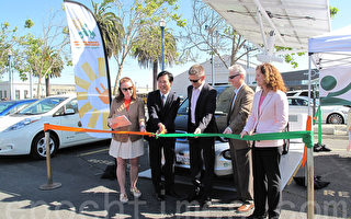 旧金山试点电动车太阳能移动充电站