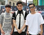 街舞推广大使小乐（左起）、宝弟、小杰6月6日在西门町为“捷运杯捷客街舞大赛”造势。。（新视纪提供）