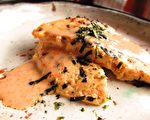 【玩料理】芝麻醬汁鮪魚蒸餅