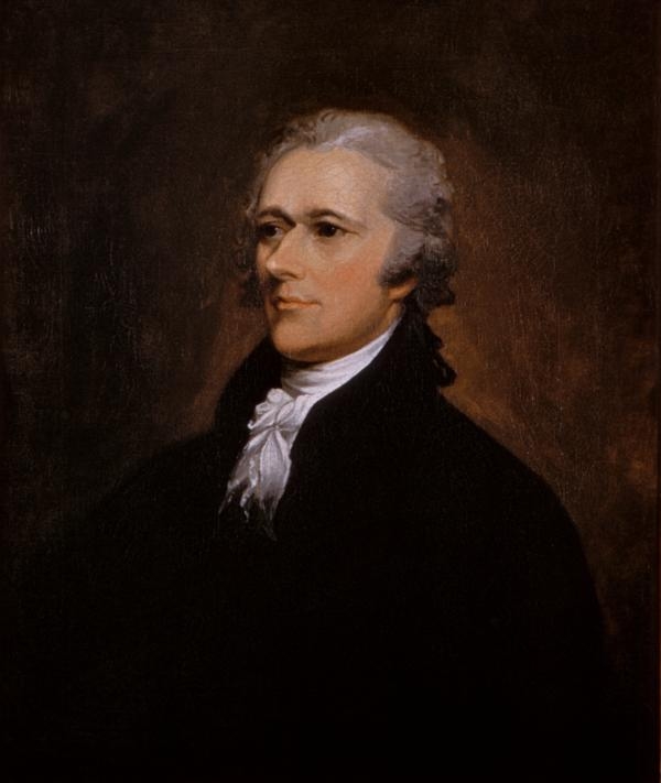 亞歷山大.漢密爾頓(Alexander Hamilton)畫像(維基百科公共領域)