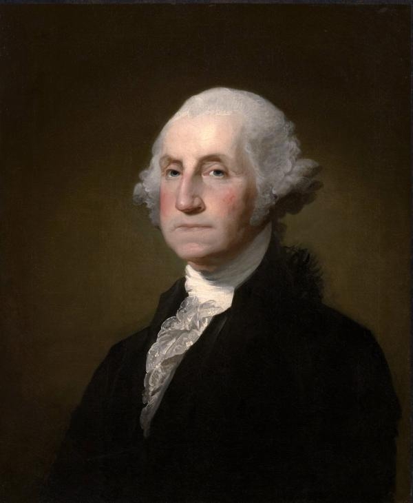 喬治.華盛頓(George Washington)畫像(維基百科公共領域)