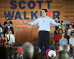 威斯康辛州州长沃克7月13日宣布加入美国大选  (Scott Olson/Getty Images)