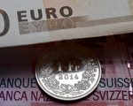 瑞士央行（Swiss National Bank）在周五（7月31日）宣布，该行在上半年亏损了501亿瑞郎（约合520亿美元），其中绝大多数亏损来自于其所持有的欧元。(FABRICE COFFRINI/AFP/Getty Images)