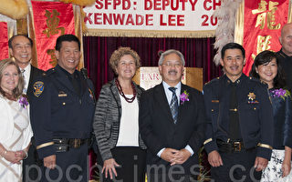 舊金山華埠隆重宴請晉級華裔警官