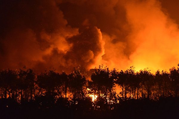 8月12日,天津爆炸现场(STR/AFP/Getty Images) 8月12日,天津爆炸现场(STR/AFP/Getty Images)
