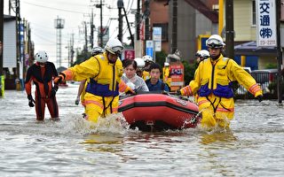 日本多地陷入一片汪洋 东京等地百万人疏散