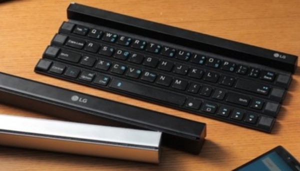 LG Rolly卷条便携蓝芽键盘。(网路撷图) LG Rolly卷条便携蓝芽键盘。(网路撷图)