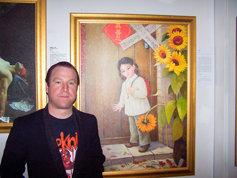 畫家兼郝利畫廊(Holly Galleries)的業主詹姆斯.郝利先生。(明慧網)