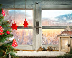 圣诞节窗台装饰（fotolia）